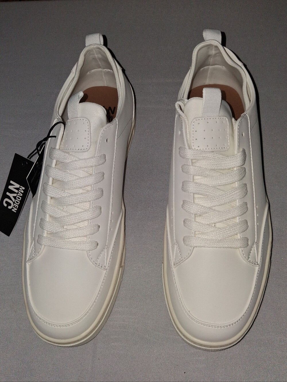 Steve Madden NYC Men's Markk Casual White Sneakers Size 9 - Picture 1 of 5